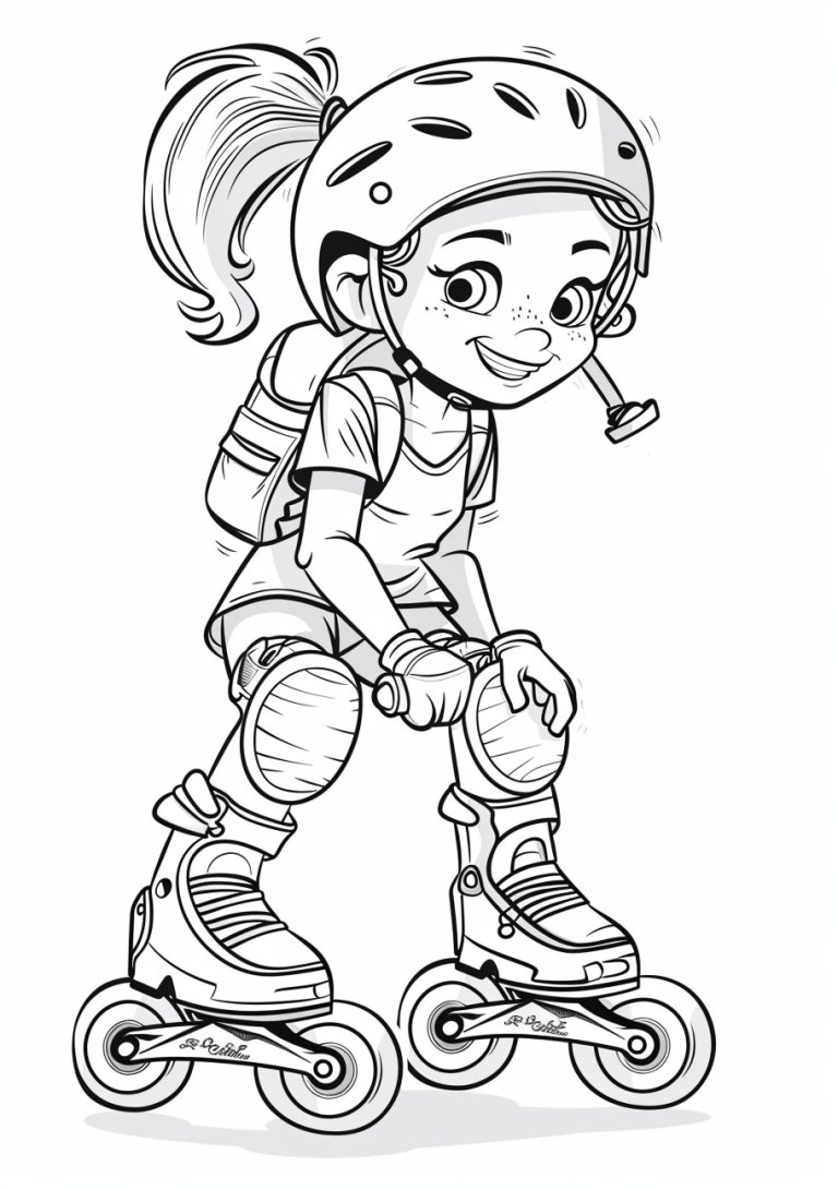 Coloriage Roller à imprimer gratuit - Objectif Maternelle